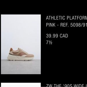 Zara Athletic Platform Sneaker